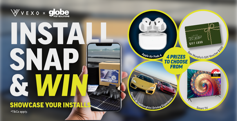 Install, Snap & Win with VEXO!