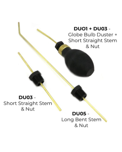 Globe Bulb Duster with Ring + Stem Options