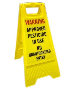 A-Frame Safety Sign - Warning: Approved Pesticide in Use